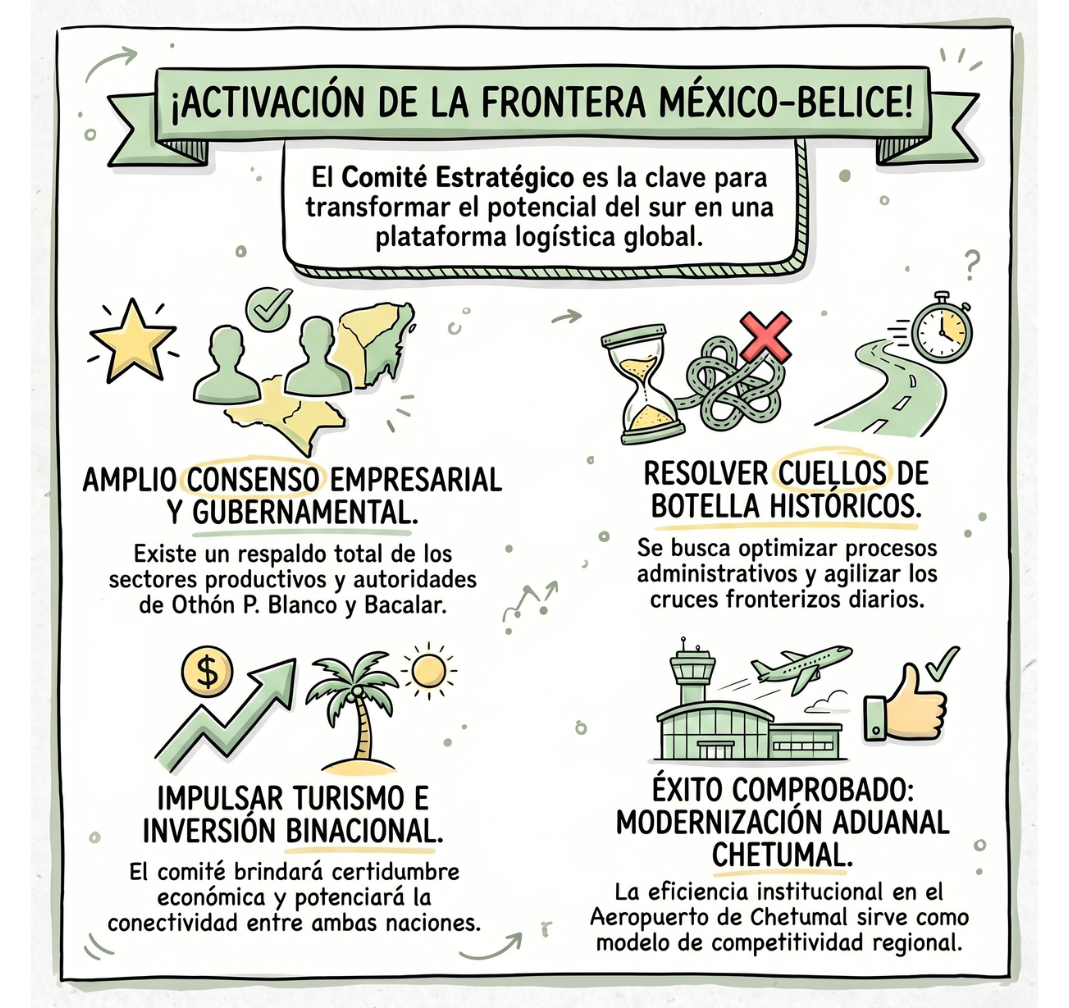 Infografía: ¡Activación de la Frontera México-Belice!
