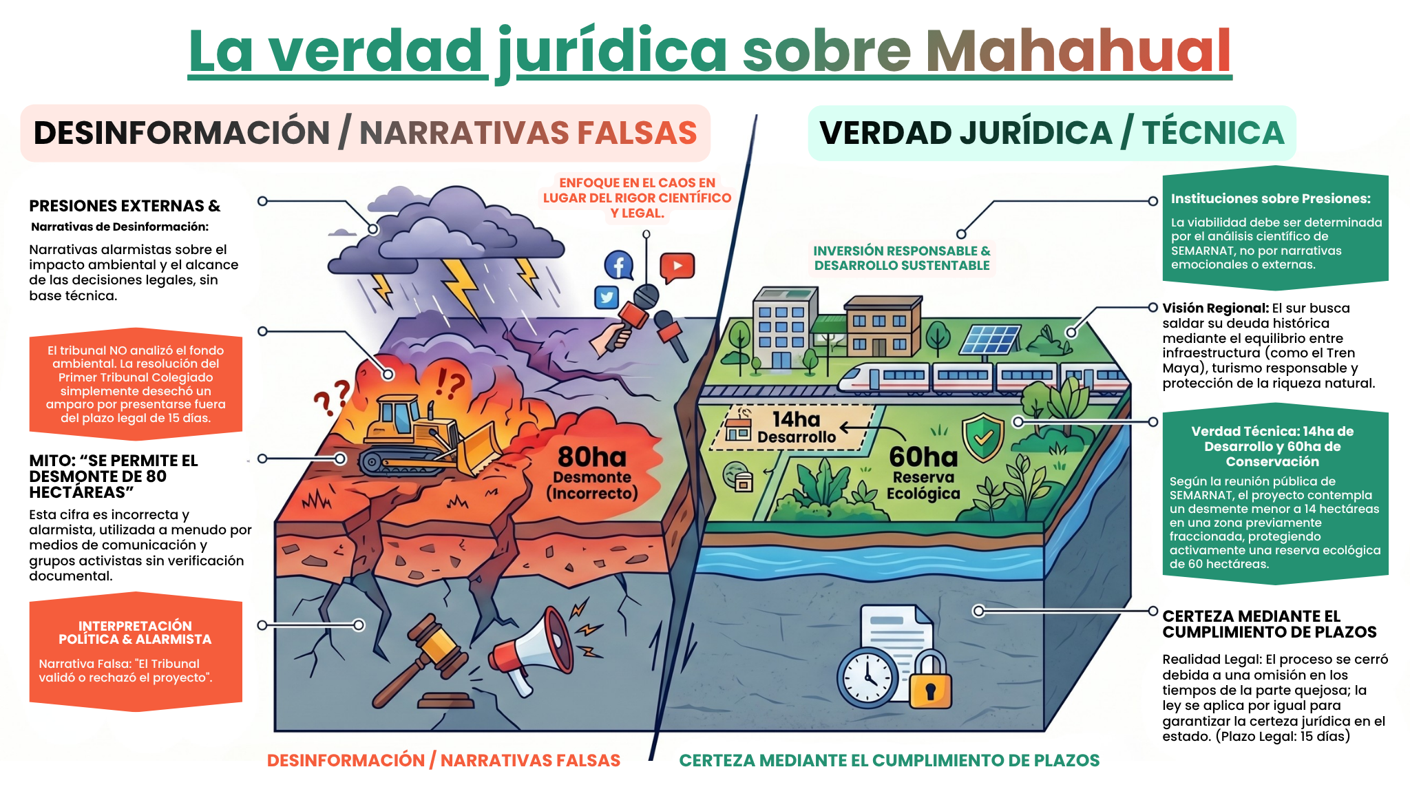 Infografía: Mahahual y la verdad jurídica